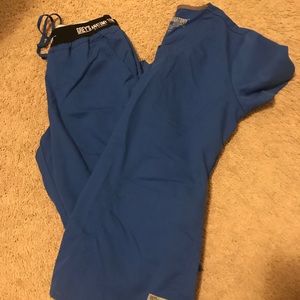 Dark Blue Greys Anatomy Scrub Set